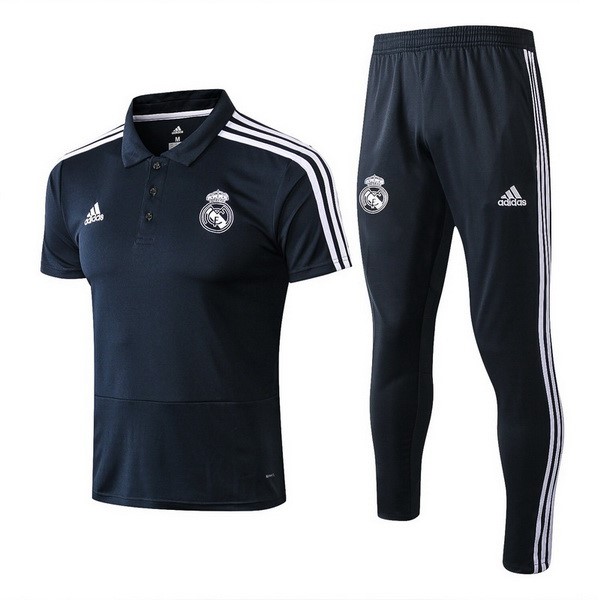 Polo Real Madrid Conjunto Completo 2018-19 Azul